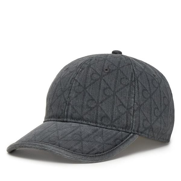 Czapka z daszkiem Calvin Klein. Szare czapki Calvin Klein, bez wzorów, z denimu. Za 189.99 zł.