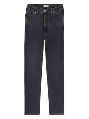 Wrangler Dżinsy - Slim fit - w kolorze antracytowym rozmiar: W26/L34. Czarne jeansy Wrangler, l, z aplikacjami, z podwyższonym stanem. Za 132.95 zł.