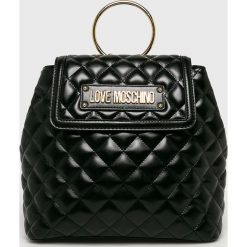 Love Moschino - Plecak. Czarne plecaki Love Moschino, bez wzorów, z materiału. W wyprzedaży za 539.90 zł.