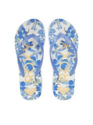Roxy Japonki ARJL100869 Niebieski. Niebieskie klapki Roxy, bez wzorów, z tworzywa sztucznego, bez obcasa. Za 59.99 zł.