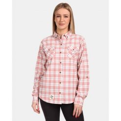 Damska koszula flanelowa Kilpi FLANNY-W. Czerwone koszule Kilpi, l, bez wzorów, sportowe, bez kołnierzyka, bez ramiączek. Za 189.67 zł.