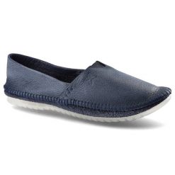 Granatowe Baleriny Maciejka Modne Damskie Obuwie. Niebieskie baleriny Maciejka, bez wzorów, z jeansu, bez obcasa. Za 239.00 zł.
