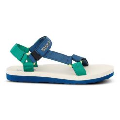 Vendeavour damskie sandały. Niebieskie sandały Regatta, bez wzorów, sportowe, bez obcasa, bez zapięcia. W wyprzedaży za 79.99 zł.