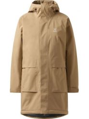 Haglöfs Parka funkcyjna "Salix Proof Mimic II" w kolorze karmelowym rozmiar: XS. Brązowe parki Haglöfs, xs, bez kaptura. Za 743.23 zł.