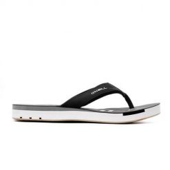 Japonki damskie O'Neill Jack Slipper. Czarne klapki O'Neill, bez wzorów, z materiału, bez obcasa. W wyprzedaży za 79.00 zł.