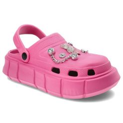 Różowe Klapki Armodo Modne Buty Na Lato. Czerwone klapki Armodo, bez wzorów, bez obcasa. Za 85.00 zł.