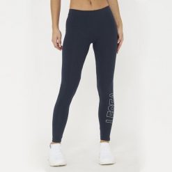 Legginsy Damskie LEGEA Levery Niebieskie. Niebieskie legginsy LEGEA, l, bez wzorów, z bawełny, z podwyższonym stanem, długie. Za 68.00 zł.