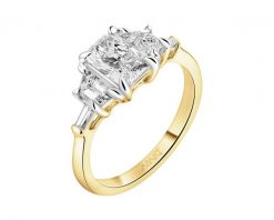Pierścionek z żółtego złota z diamentami laboratoryjnymi - 1,76 ct - próba 585. Żółte pierścionki Apart, z diamentem, złote. Za 8,390.00 zł.