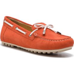Mokasyny GEOX - D Leelyan A D724RA 00022 C7012 Dk Orange. Brązowe mokasyny Geox, bez wzorów, z materiału, bez obcasa. W wyprzedaży za 209.00 zł.