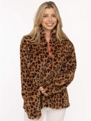 Zwillingsherz Bluza polarowa w kolorze jasnobrązowym rozmiar: XL. Brązowe bluzy Zwillingsherz, xl, bez wzorów, z polaru, bez kaptura. Za 123.95 zł.