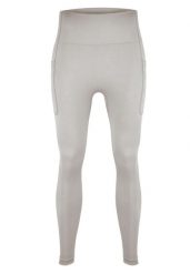 Legginsy fitness damskie Beshaped Lift Me Up z kieszeniami. Szare legginsy BESHAPED, l, bez wzorów, z dzianiny, z podwyższonym stanem, długie. Za 159.20 zł.