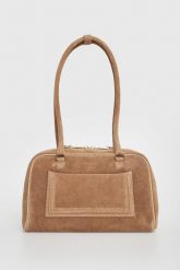 Torebka zamszowa na ramię CHRISTIAN VILLA. Torebki klasyczne Christian Villa, bez wzorów, z zamszu, na ramię, zamszowe, bez dodatków. Za 919.00 zł.