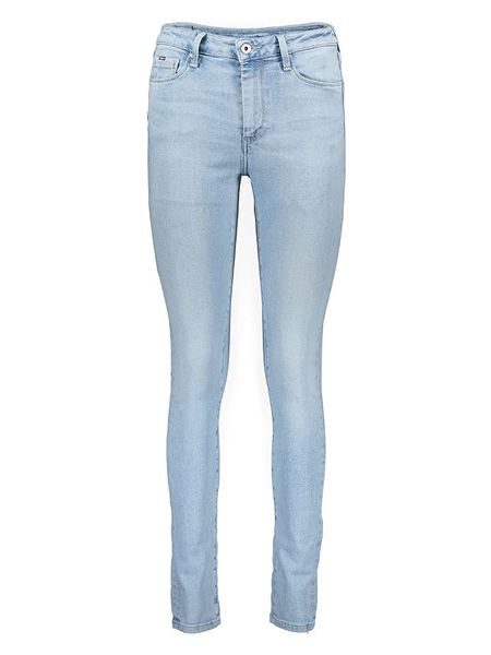 Pepe Jeans Dżinsy - Skinny fit - w kolorze błękitnym rozmiar: W29/L30. Niebieskie jeansy Pepe Jeans, l, z aplikacjami, z podwyższonym stanem. Za 144.24 zł.