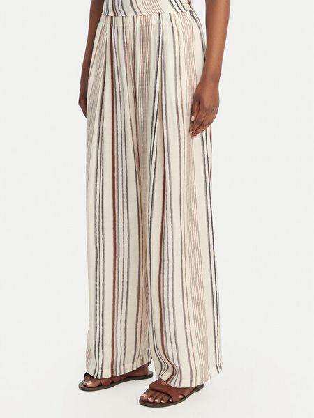 Eleh Spodnie materiałowe SS260132 Écru Relaxed Fit. Białe spodnie materiałowe Eleh, bez wzorów, z materiału. Za 227.99 zł.