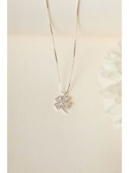 Heliophilia Srebrny naszyjnik z zawieszką - dł. 45 cm rozmiar: onesize. Szare naszyjniki Heliophilia, z cyrkonią, srebrne. Za 109.78 zł.