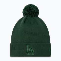Czapka z daszkiem damska New Era Metallic Bobble Knit Beanie Los Angeles Dodgers. Zielone czapki New Era, bez wzorów. Za 139.99 zł.
