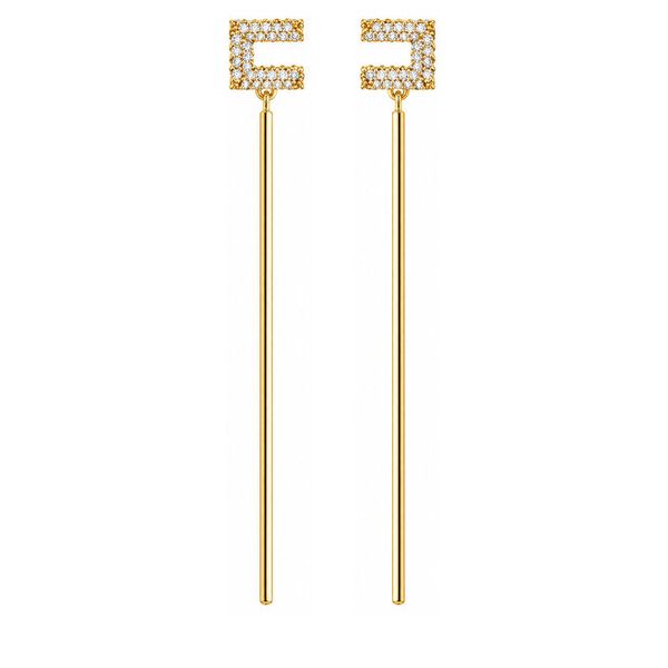 Kolczyki Elisabetta Franchi. Żółte kolczyki Elisabetta Franchi, złote. Za 859.99 zł.