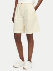 Tommy Hilfiger Bermudy WW0WW49595 Beżowy jasny Relaxed Fit. Brązowe szorty TOMMY HILFIGER, bez wzorów, z bawełny. Za 489.99 zł.