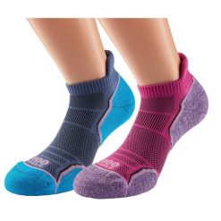 Jednowarstwowe Skarpetki Damskie Run Socklet - 2 Pary. Czerwone skarpety 1000 MILE, bez wzorów, z elastanu. Za 125.00 zł.