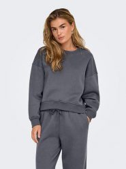 ONLY Bluza w kolorze granatowym rozmiar: M. Niebieskie bluzy Only, m, bez wzorów, bez kaptura. Za 79.40 zł.