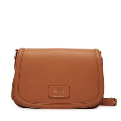 Torebka Armani Exchange. Brązowe listonoszki Armani Exchange, bez wzorów, bez dodatków. Za 629.99 zł.