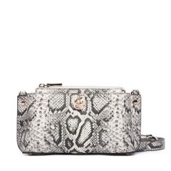 Torebka Guess. Szare listonoszki Guess, z aplikacjami, bez dodatków. Za 549.99 zł.