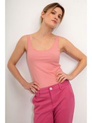 Josephine & Co Top "Gili" w kolorze jasnoróżowym rozmiar: XS. Różowe topy Josephine & Co, xs, bez wzorów, z bawełny, bez kołnierzyka, bez ramiączek. Za 61.60 zł.