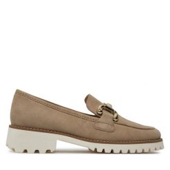 Lordsy Ara. Brązowe lordsy Ara, bez wzorów, bez obcasa, bez zapięcia. Za 339.99 zł.