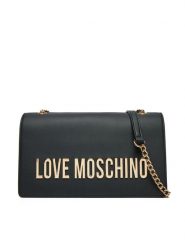 LOVE MOSCHINO Torebka JC4192PP1MKD0000 Czarny. Czarne listonoszki Love Moschino, bez wzorów, ze skóry, bez dodatków. Za 519.99 zł.