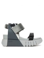 United Nude Sandały Delta Run 1041097716 Szary. Szare sandały United Nude, bez wzorów, z materiału, bez obcasa, na koturnie, bez zapięcia. Za 1,049.00 zł.