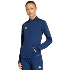 Bluza damska adidas Entrada 26 Track. Niebieskie bluzy Adidas, bez wzorów, z poliesteru, bez kaptura. Za 121.99 zł.