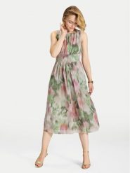 Swing Sukienka koktajlowa 5AK11700 Kolorowy Regular Fit. Sukienki Swing, bez wzorów, z syntetyku, wizytowe, bez kołnierzyka, bez ramiączek. Za 879.99 zł.