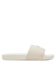 Calvin Klein Jeans Klapki Slide Monogram Hardware YW0YW01713 Écru. Klapki Calvin Klein Jeans, bez wzorów, z jeansu, bez obcasa. Za 129.99 zł.
