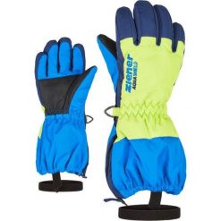 Rękawice narciarskie ZIENER Levio AS Minis. Niebieskie rękawiczki Ziener, bez wzorów, sportowe. Za 139.99 zł.