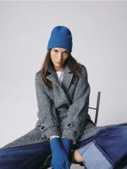 Wełniana czapka - niebieski. Niebieskie czapki Reserved, bez wzorów, z wełny. Za 79.99 zł.