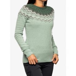 Sweter damski Fjallraven Ovik Knit Sweater. Zielone swetry Fjällräven, xs, bez wzorów, bez ramiączek. Za 718.99 zł.