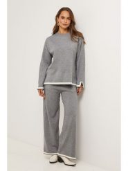 Soft Cashmere 2-częściowy zestaw w kolorze szarym rozmiar: 40/42. Szare swetry Soft Cashmere, bez wzorów, z dzianiny, bez ramiączek. Za 204.48 zł.