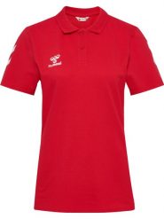 Damska koszulka polo Hummel Go 2.0 Chevron. Białe koszulki polo Hummel, xl, bez wzorów, z bawełny, bez kołnierzyka, bez ramiączek. Za 219.50 zł.