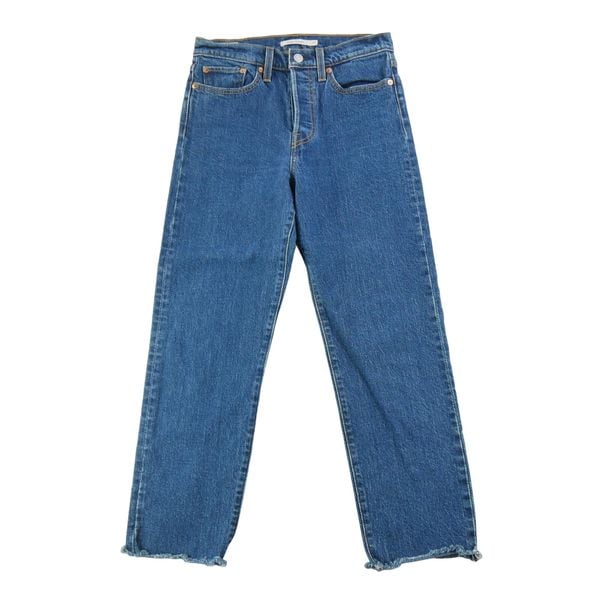 Levi Strauss damskie jeansy Wedgie Straight. Niebieskie jeansy Levi's®, l, bez wzorów. Za 170.36 zł.