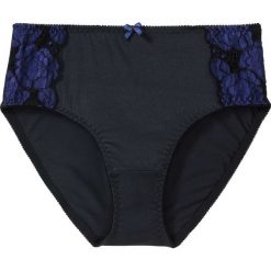 Figi maxi bonprix czarno-szafirowy. Figi bonprix. Za 34.99 zł.
