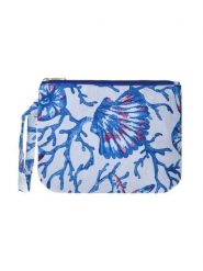 BLE Kosmetyczka w kolorze biało-niebieskim - 24 x 19 x 6 cm rozmiar: onesize. Białe kufry i kosmetyczki BLE, bez wzorów, z materiału, bez dodatków. Za 22.33 zł.