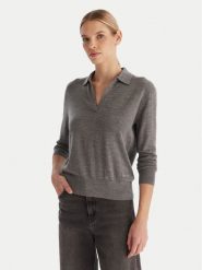 Calvin Klein Sweter LV044A305G Szary Regular Fit. Szare swetry Calvin Klein, m, bez wzorów, z syntetyku, bez ramiączek. Za 469.99 zł.