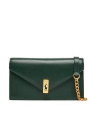 Polo Ralph Lauren Torebka 427961946004 Zielony. Zielone torebki klasyczne Polo Ralph Lauren, bez wzorów, ze skóry, bez dodatków. Za 1,499.00 zł.