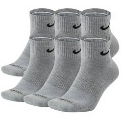 Skarpetki treningowe Nike Everyday Cushion Crew DRI-FIT SX6899-064 6 pack. Szare skarpety Nike, bez wzorów. Za 79.90 zł.