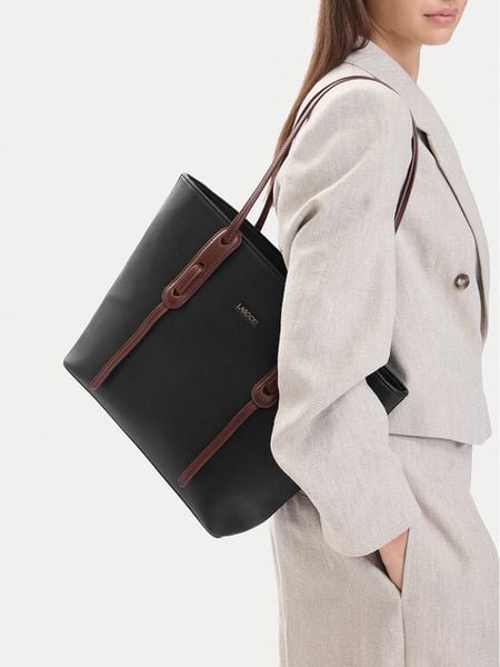 Lasocki Torebka CEO-LSK-X-002-10 Czarny. Czarne shopper Lasocki, bez wzorów, ze skóry, bez dodatków. Za 219.99 zł.