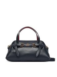 Tommy Hilfiger Torebka Th Buckle Mini Tote AW0AW19034 Granatowy. Niebieskie torebki klasyczne TOMMY HILFIGER, bez wzorów, ze skóry, bez dodatków. Za 529.99 zł.