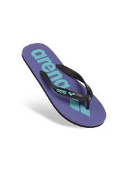 Arena Japonki w kolorze czarno-fioletowo-turkusowym rozmiar: 44. Czarne klapki Arena, bez wzorów, z otwartym noskiem, bez obcasa. Za 65.23 zł.