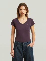 G-Star Koszulka w kolorze brązowym rozmiar: XXS. Brązowe bluzki G-Star, xxs, bez wzorów, z bawełny, retro, bez kołnierzyka, bez ramiączek. Za 88.64 zł.