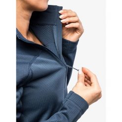 Bluza polarowa damska Fjallraven Abisko Lite Fleece Half Zip. Niebieskie bluzy Fjällräven, xs, bez wzorów, z polaru, bez kaptura. Za 361.99 zł.