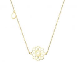 Złoty naszyjnik z cyrkonią - rozeta. Żółte naszyjniki Apart, z cyrkonią, złote. Za 1,469.00 zł.
